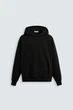 Худі базове Zara чорний 0761/370/800 M - зображення 7
