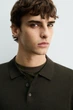 Светр поло Zara з вовни оливковий 6674/404/507 L - изображение 4