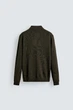 Светр поло Zara з вовни оливковий 6674/404/507 L - изображение 6