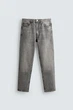 Джинси ZARA Slim Tapered Fit cірий 4060/402/802 30 - изображение 7