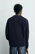 Светр Zara з вовни та вовни яка темний синій 3920/450/401 L - зображення 2