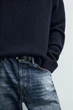 Светр Zara з вовни та вовни яка темний синій 3920/450/401 L - зображення 5