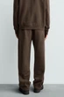 Щільні джогери Zara класичного крою коричневий 4393/401/717 L - изображение 3