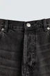 Джинси ZARA Straight Fit вугільний чорний 4048/445/822 32 - изображение 10
