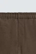 Щільні джогери Zara класичного крою коричневий 4393/401/717 L - изображение 7