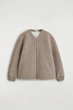 Кардиган чоловічий COS oversized felted-scuba zip-up cardigan 1300678001 XL Бежевий - изображение 6