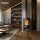 Чугунная печь камина Ravan Auron box 12 кВт на дровах - изображение 6