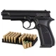 Стартовый пистолет SUR 1607 - Ansar 571 black (CZ-75) + 50 холостых патронов + магазин - изображение 1