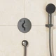 Змішувач прихованого монтажу для душу Hansgrohe DuoTurn S 75418340 чорний хром брашований - изображение 4