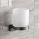 Склянка для зубних щіток Hansgrohe AddStoris S 41769340 з тримачем, чорний хром брашований - зображення 1