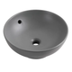 Умывальник накладной Mixxus Premium Topper-0201 410х410 круглый, серый матовый (MP6649) - изображение 1
