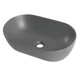 Умывальник накладной Mixxus Premium Ellipse-0109 500х300 овальный, серый матовый (MP6653) - изображение 4