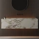 Умывальник подвесной Luxestone Stonesink 1440x500 прямоугольный, белый матовый (Stonesink_model_1_1) - изображение 1