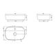 Умывальник накладной CeraStyle Aqua 600x400 прямоугольный, белый (АР000039892) - изображение 2
