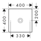 Умывальник накладной Axor Suite 400x400 квадратный, бронза матовый (42003140) - изображение 2