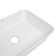 Раковина накладная Qtap Virgo 490х345 прямоугольная, белая (QT18112261WN47305) - изображение 3