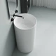 Умивальник підлоговий Devit Style 400x400 круглий, білий глянцевий (1408640) - зображення 4
