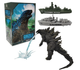 Коллекционная фигурка Годзиллы Godzilla King of Monsters — кайдзю Король монстров с атомным лучом и военными кораблями, 16 см - изображение 1