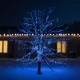 Светодиодная уличная гирлянда 100 м 1000 LED Синяя черный провод с пультом и солнечной панелью IP65 8 режимов работы - изображение 2