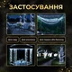 Светодиодная уличная гирлянда 50 м 500 LED Белая черный провод с пультом и солнечной панелью IP65 8 режимов работы - изображение 10
