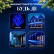 Уличная гирлянда нитка 50 м 500 LED Синяя черный провод гирлянда на улицу 8 режимов работы новогодняя гирлянда - изображение 8