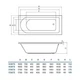 Ванна прямая акриловая Koller Pool Dakota 150*70 см - изображение 2