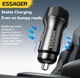 Автомобільний зарядний пристрій ESSAGER ES-CC21 45 Вт (PD3.0 QC3.0 FCP) Type-C + USB PowerDisplay Black (45720) - зображення 3