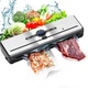Вакууматор для їжі, продуктів - сенсорний вакуматор з вбудованим різаком - побутовий автоматичний вакуумний пакувальник, запайщик пакетів для їжі, сухих та вологих продуктів, м'яса, сувіду | Панель українською + 50 вакуумних пакетів | Fresh Way AP-25 - изображение 1