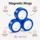 Антистрес іграшка Магнітні кільця Magnetic Rings, спінер для рук, Синій (Fidget Rings) - зображення 4
