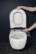 Комплект керамічного унітазу TECEloft 51.5х35,5 см, із вихровим змивом Cyclon flush, включаючи сидіння і кришку (9700224) TM TECE - изображение 9