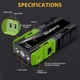 Пусковий пристрій Giatero 001B 4000А Peak 12800mAh Бустер для авто з функцією Power Bank + ліхтар має чохол (твердий футляр) - изображение 4