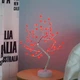 Ночник в виде дерева-бонсай с сердцами 50см, от USB, Теплый белый - изображение 9