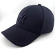 Бейсболка фулка STRETCH COTTON на резинке с вышивкой NY темно-синего цвета M (57-58 см) - изображение 1