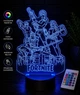 Світильник-нічник «Fortnite» 3D лампа на подарунок фанату гри Фортнайт 3D лампа з пультом (7 кольорів 4 режими) (3DP107) - зображення 1