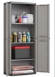 Шафа Keter/Kis PIU Tall Cabinet сіра 68 x 39 x 166 см пластикова багатофункціональна (241540) - изображение 2