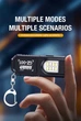 Мини-фонарик брелок WUSHANG GZ-001 аккумуляторный LED с клипсой на кепку и Type-C кабелем (6.8х2.7 см) черный, цена за комплект - изображение 4