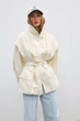Тренч з високою горловиною утеплений OW006 2607638762110 L/XL Молочний - изображение 1