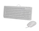 Комплект клавіатура+мишка A4Tech F1512 (White) Fstyler, дротовий, USB, білий колір - зображення 2