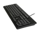 Клавіатура A4Tech KR-83 PS/2 (Black), чорна, 104клав, Великий Enter Comfort Rounded Edge keyboard X-slim - зображення 5