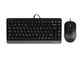 Комплект клавиатура+мышка A4Tech F1110 (Grey) Fstyler, проводной, USB, черно-серый - изображение 1