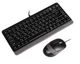 Комплект клавиатура+мышка A4Tech F1110 (Grey) Fstyler, проводной, USB, черно-серый - изображение 4