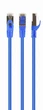 Патч корд Cablexpert PP6A-LSZHCU-B-10M, S/FTP, литой, 50u" штекер с фиксатором, 10м, синий - изображение 1