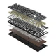 Клавіатура A4Tech FS100 (Stone Black), механічна ігрова, неонове підсвічування, USB, FS Switches, чорна - зображення 8