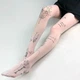Жіночі колготки з квітковим принтом Тілесні One size - изображение 3
