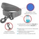 Повідець для собак WAUDOG Waterproof M Ш 20 мм Д 305 см чорний (27361) - зображення 5