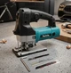 Лобзик электрический Makita 4329K 2600 ход/мин Мощность 650 Вт Наклон подошвы 45° Макс. глубина пропила 80 мм - изображение 3