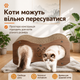Когтеточка-лежанка для кота RIAS SC-47 з будиночком 47×22×23 см Brown (3_08470) - зображення 5