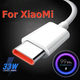 Кабель Xiaomi USB Type-C 3A турбо 33W ( 18W, 22.5W, 27W ) White 100см. для швидкої зарядки смартфона, планшета Сяомі, Poco, Redmi Note data кабель - зображення 3