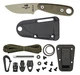 Ніж Esee Knives Izula II, лезо Plain Desert Tan 1095 High Carbon, руківя Micarta Desert Tan, піхви Plastic, набір Survival Kit, IZULA-II-DT-KIT - изображение 2