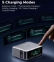 Зарядное устройство UGREEN Nexode Pro 300W с интеллектуальным дисплеем 8 портов, GaN, 5 режимов зарядки - изображение 6
